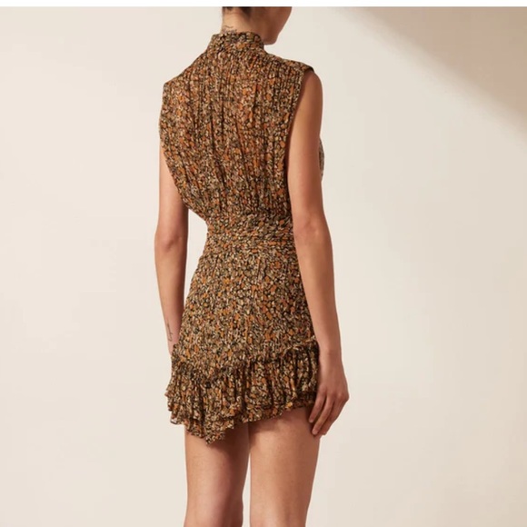 PALOMA SLEEVELESS RUCHED MINI DRESS US 4 shona joy revolve - Picture 4 of 7